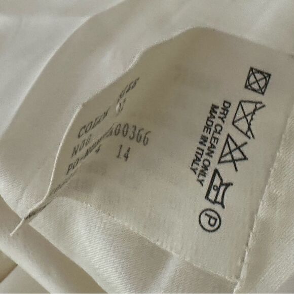 Agnona Cream Contrast Stitch Sleeveless Sheath Dress| Size 6 - Picture 9 of 12